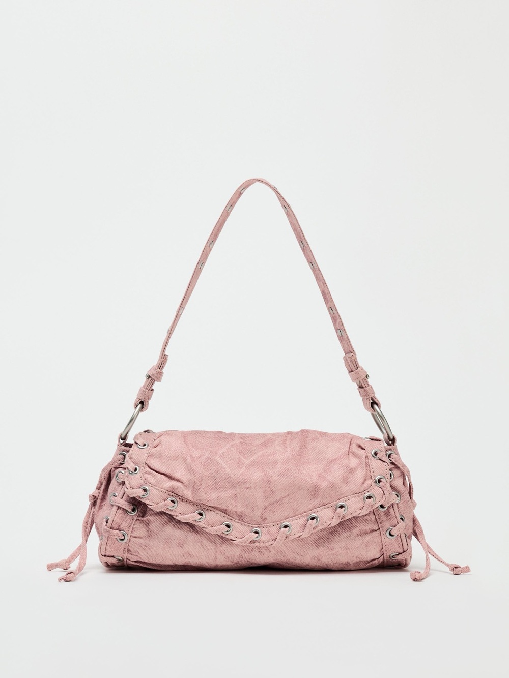 Zara Pink Denim Should Bag